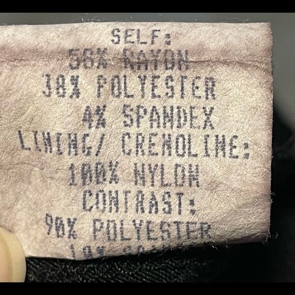 𝅺RUBY Rox black strapless cocktail dress size 9 red crinoline style bottom VGUC - Picture 8 of 8